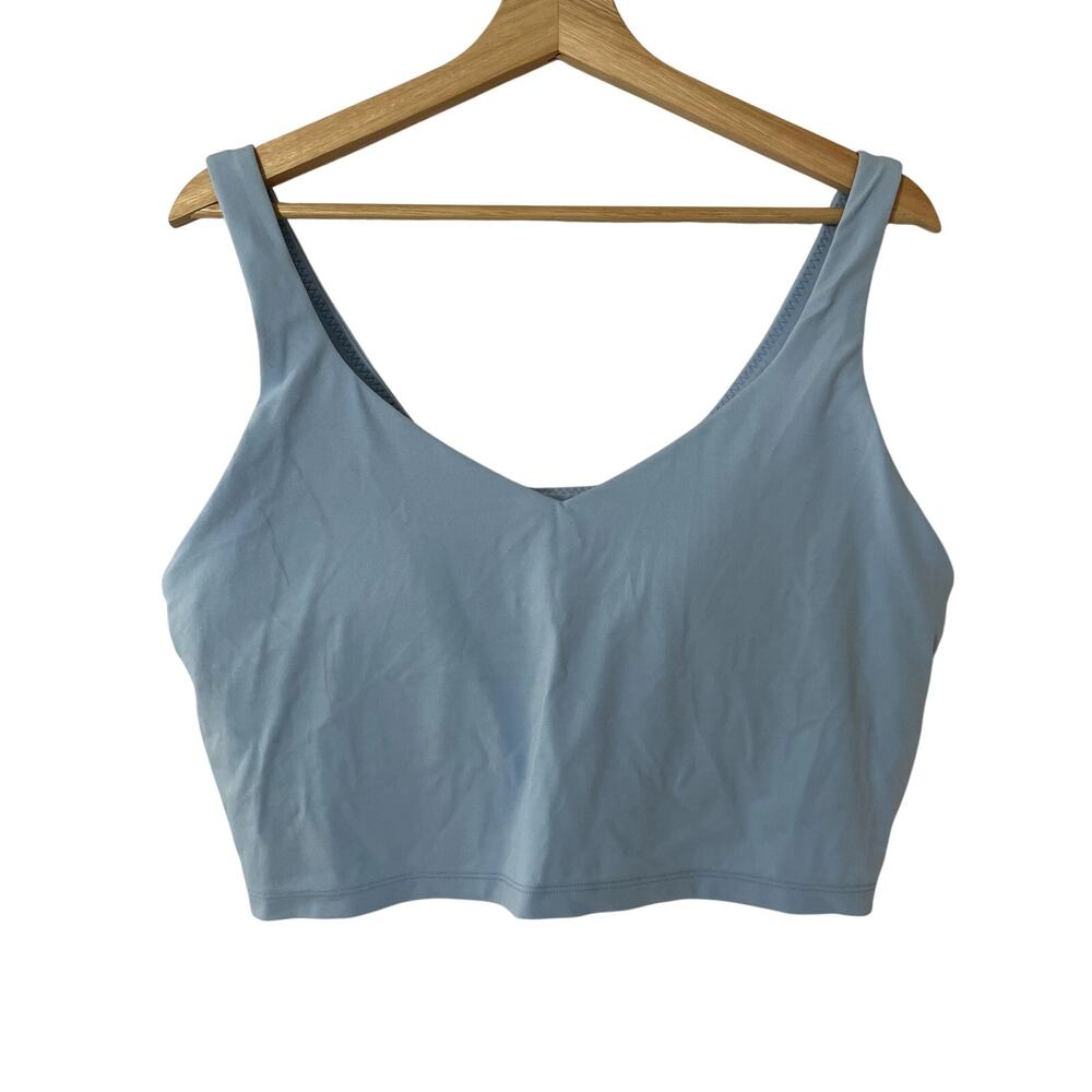 Offline by Aerie real me nylon baby blue padded sports bra women's size XXL